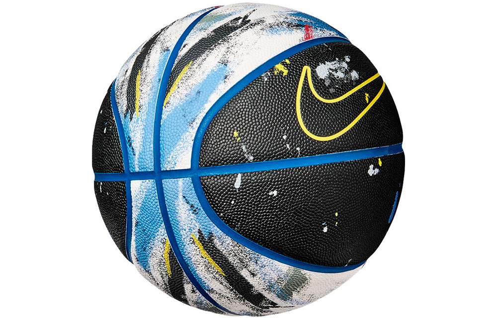 Shop Nike PU Basketball Durable Wear-Resistant Black Blue Size 7 Unisex Training Ball DJ7807-911