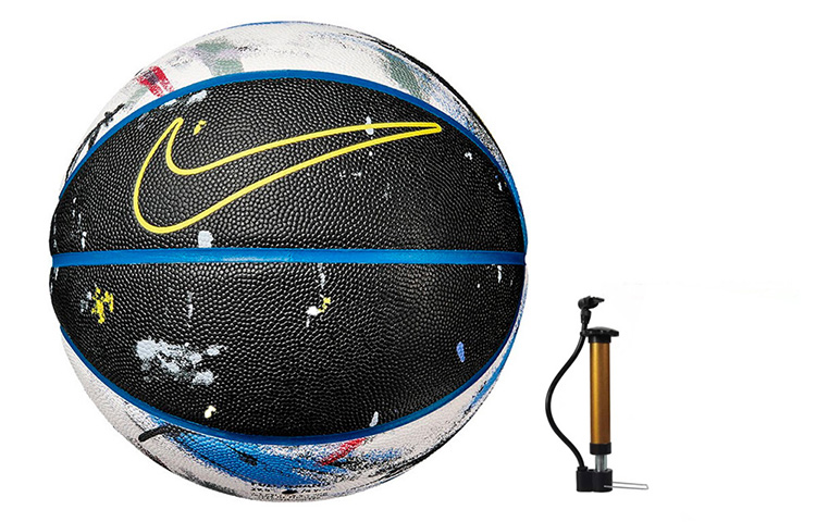 Sizing Nike PU Basketball Durable Wear-Resistant Black Blue Size 7 Unisex Training Ball DJ7807-911