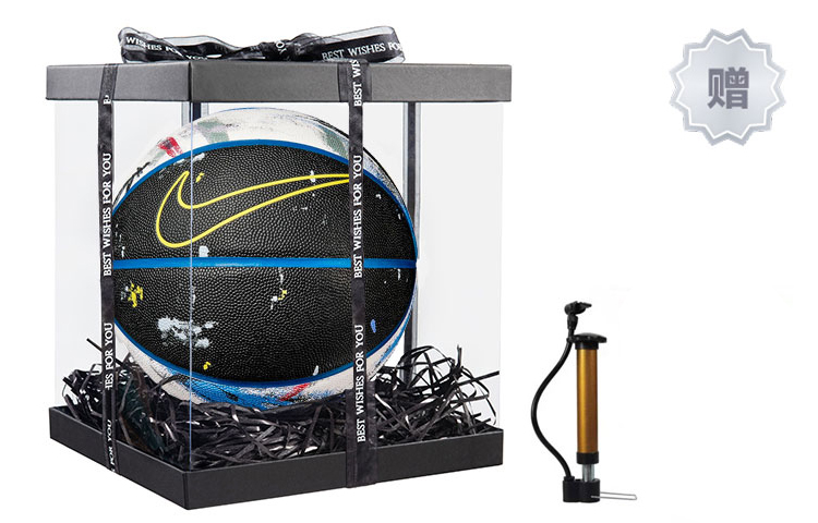 Cheap Nike PU Basketball Durable Wear-Resistant Black Blue Size 7 Unisex Training Ball DJ7807-911