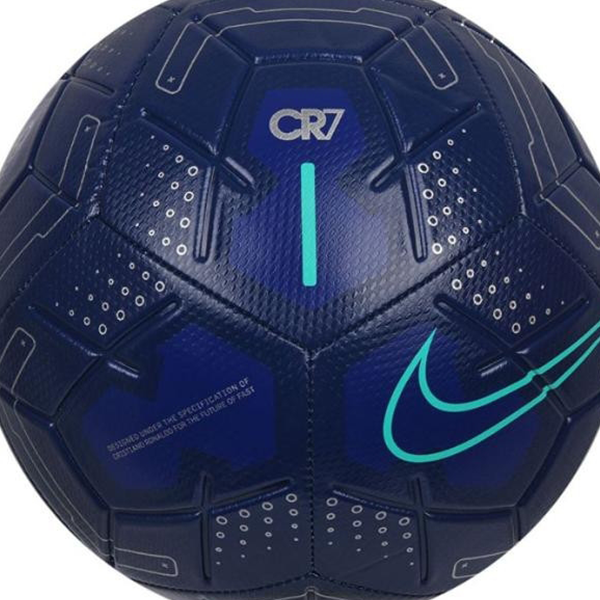 Shop Nike PU Ukuran 5 Bola Sepak Biru Tua CR7 Ronaldo Unisex SC3786-492-yc