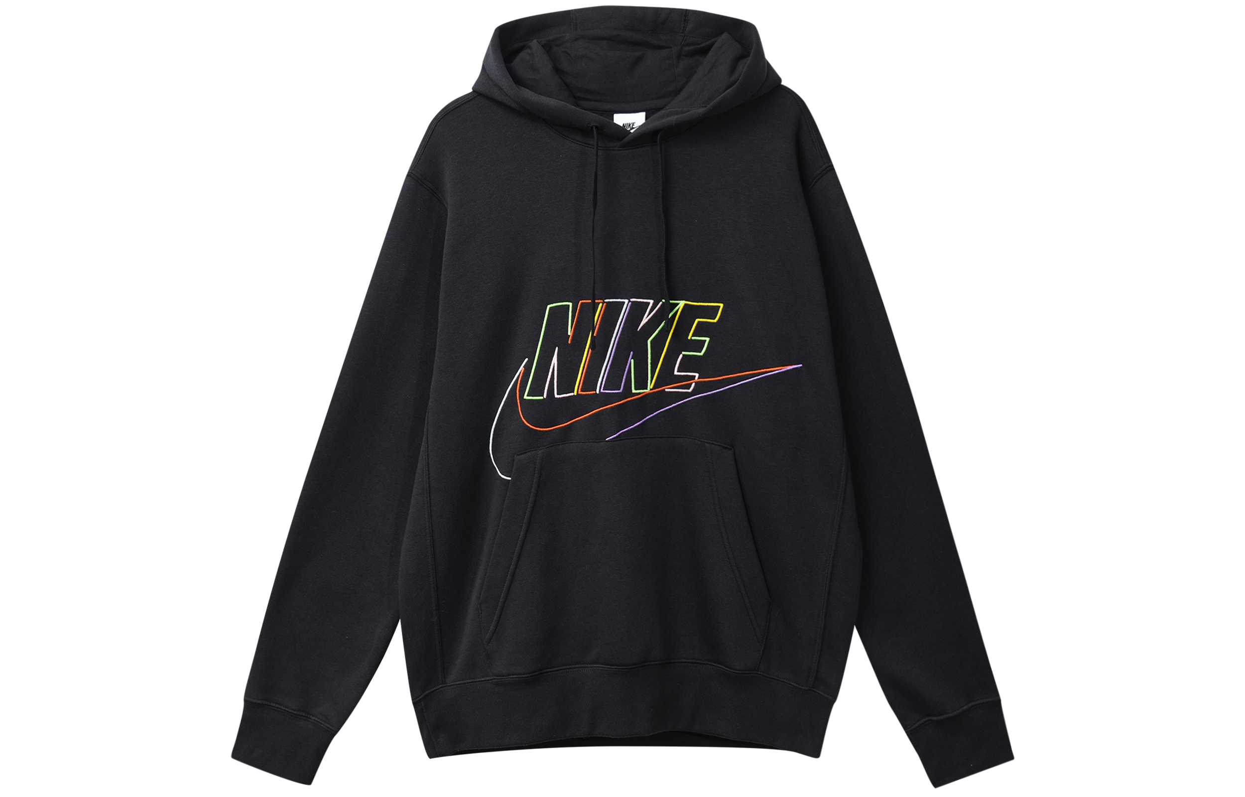 Nike Pullover Hoodie with Embroidered Logo - Black DX0542-010