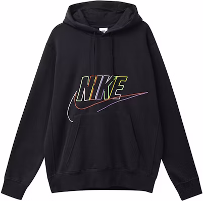 Nike Pullover Hoodie with Embroidered Logo - Black DX0542-010 Buy Nike Pullover Hoodie with Embroidered Logo - Black DX0542-010
