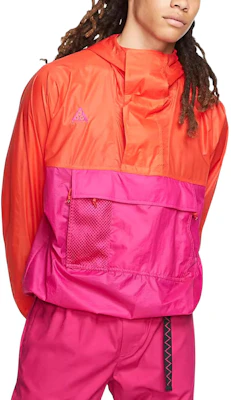 Nike Purple-Red Half-Zip Colorblock Windbreaker Softshell Jacket CD7635-634 Details for Nike Purple-Red Half-Zip Colorblock Windbreaker Softshell Jacket CD7635-634