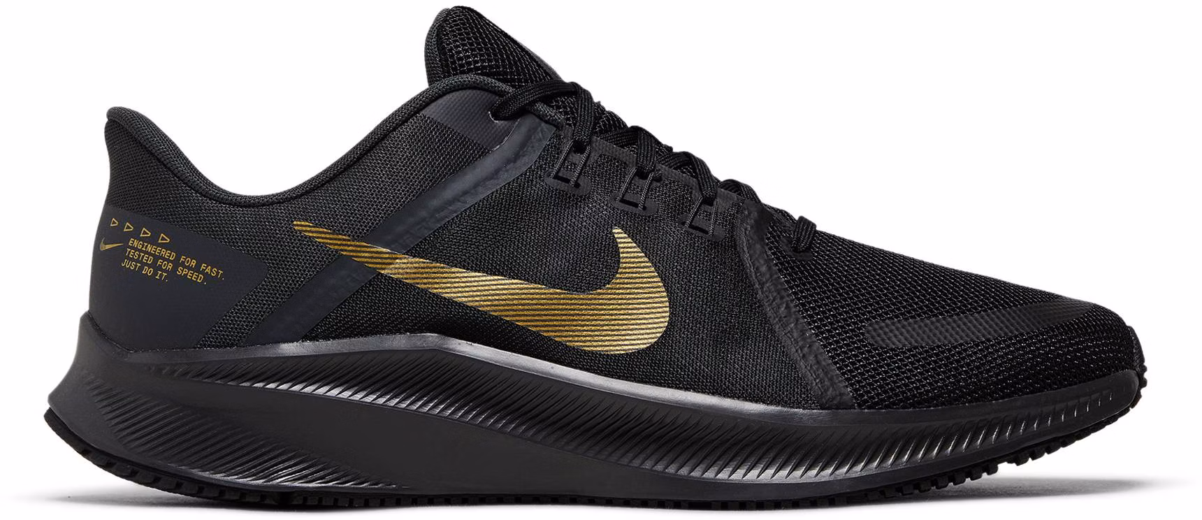 Nike quest top black gold