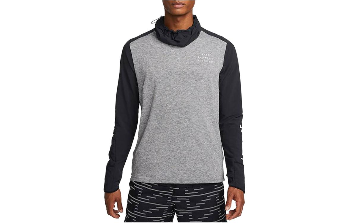 Nike Quick-Dry Breathable Running Training Long-Sleeve Shirt Gray BQ6523-010