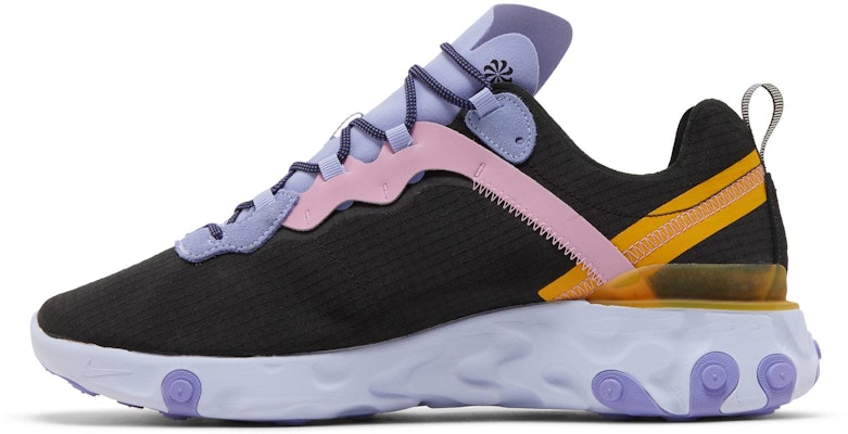 Nike React Element 55 'Hitam Ungu Palestin' CI9593-001 Lookbook Nike React Element 55 'Hitam Ungu Palestin' CI9593-001