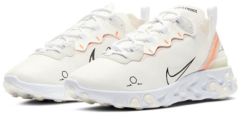 나이키 리액트 엘리먼트 55 '라이트 본 스키매틱' CU3009-102 Lookbook 나이키 리액트 엘리먼트 55 '라이트 본 스키매틱' CU3009-102