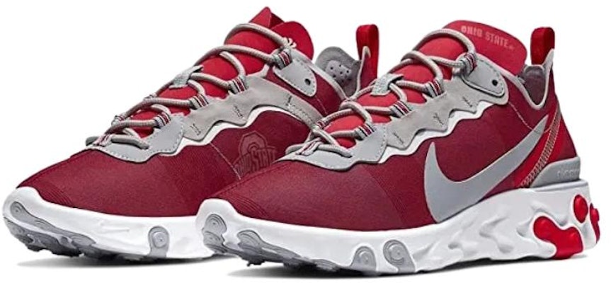 Nike React Element 55 'Ohio State Buckeyes' CK4798-600 Lookbook Nike React Element 55 'Ohio State Buckeyes' CK4798-600