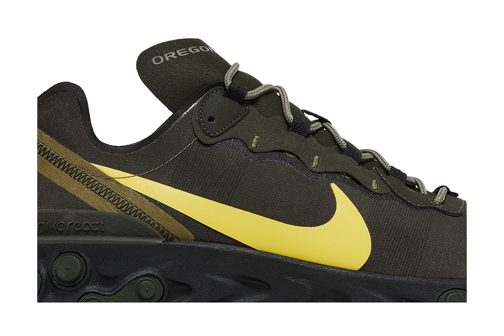 Order Nike React Element 55 'Oregon Ducks' Lelaki Wanita Kasut Sukan CK4797-300