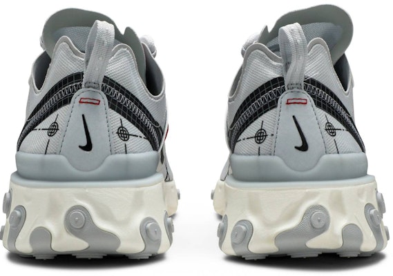 Nike React Element 55 'Platinum Schematic' CU3009-002 Details for Nike React Element 55 'Platinum Schematic' CU3009-002