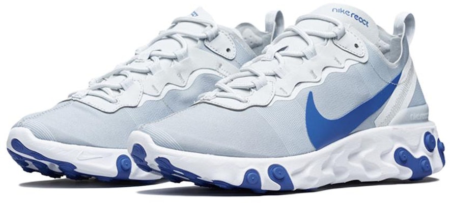 耐吉 React Element 55 運動 低筒 跑步鞋 男款 藍白 Lookbook 耐吉 React Element 55 運動 低筒 跑步鞋 男款 藍白