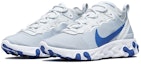Lookbook Nike React Element 55 'Pure Platinum Racer Blue' dalam Bahasa Melayu. BQ6166-005