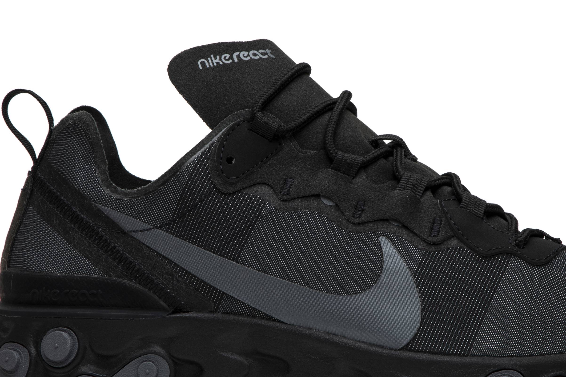 Buy Nike React Element 55 Triple Black BQ6166 008 Novelship