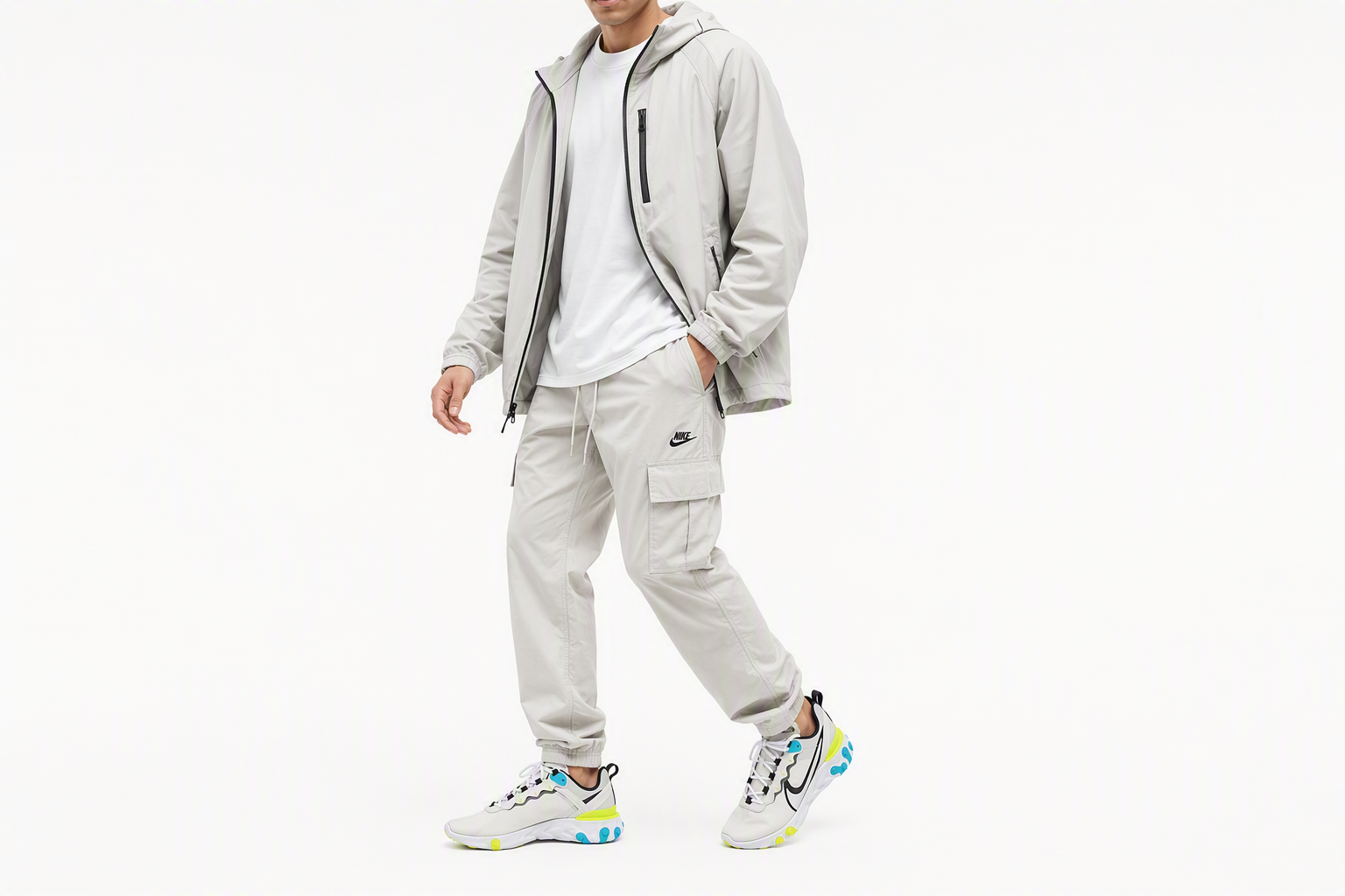Order Nike React Element 55 ''Bianco Blu Fury Volt'' CZ8652-104