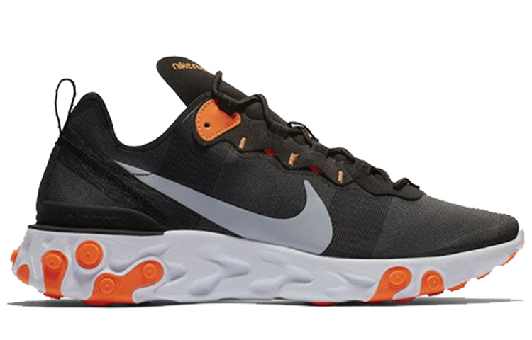 Order Nike React Element 55 Negro Gris Cool Naranja Total BQ6166-006