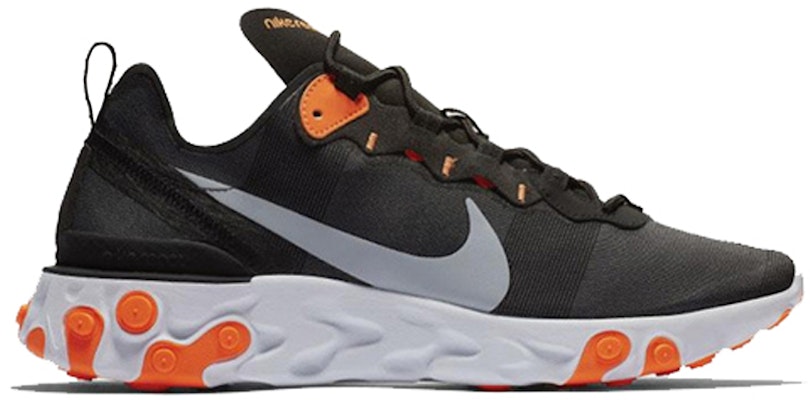 Nike React Element 55 Negro Gris Cool Naranja Total BQ6166-006 Order Nike React Element 55 Negro Gris Cool Naranja Total BQ6166-006