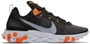 Order Nike React Element 55 Negro Gris Cool Naranja Total BQ6166-006