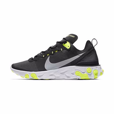 Nike React Element 55 Black Wolf Grey Volt