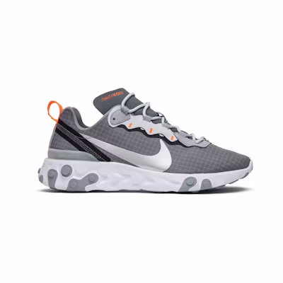 Nike React Element 55 Cool Grey Hyper Crimson