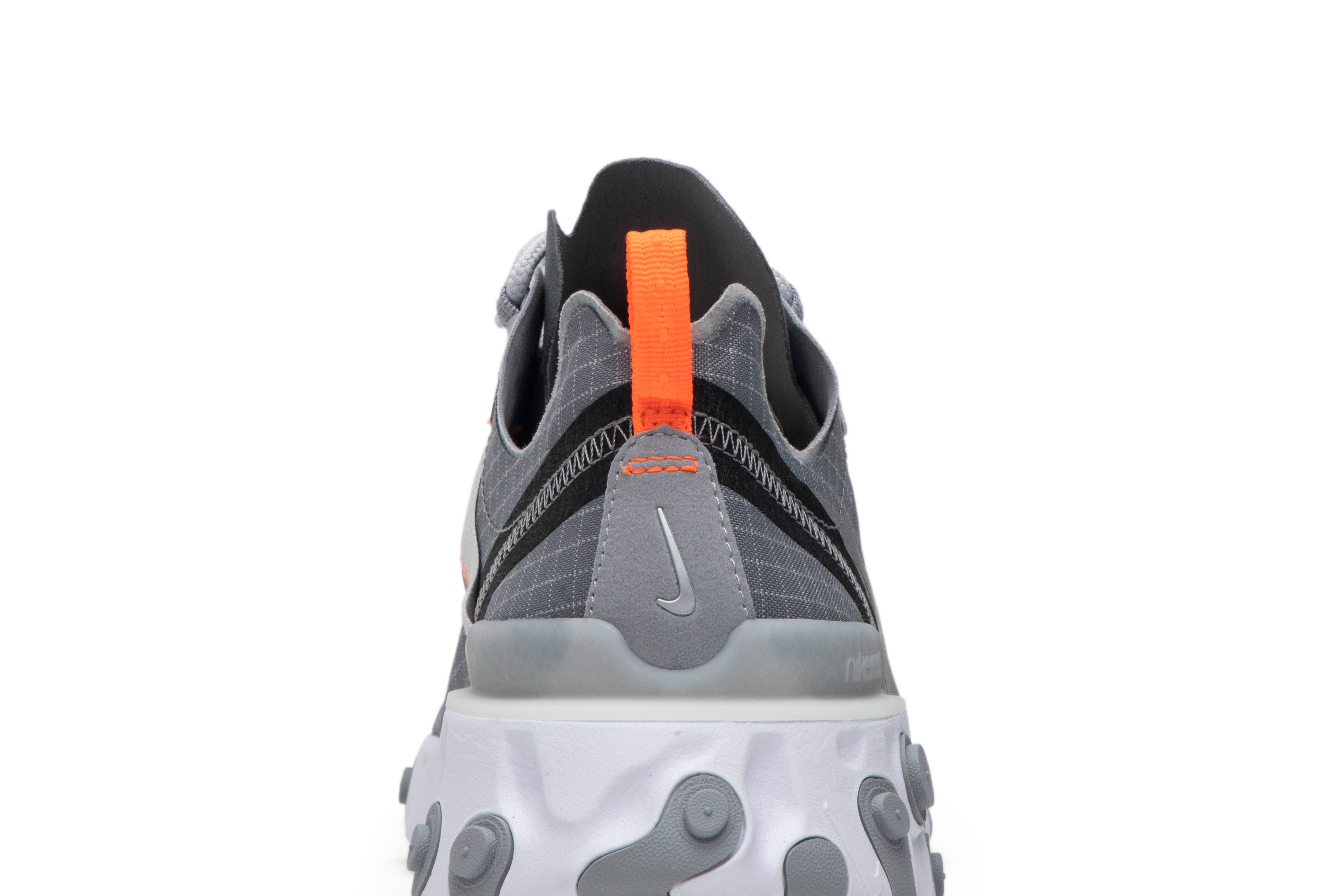 Sizing Nike React Element 55 Kelabu Sejuk Merah Maroon CD1503-001