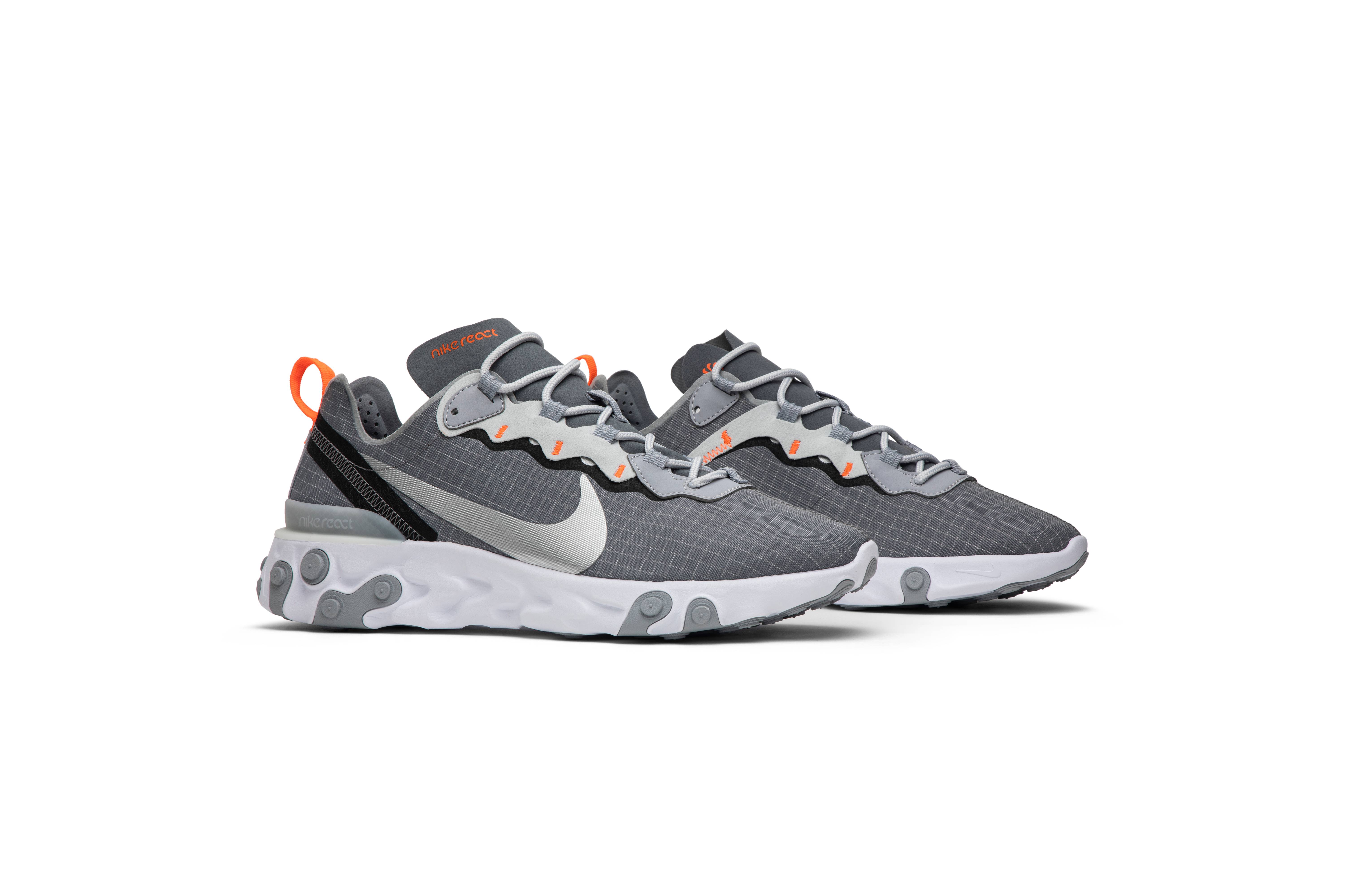 Cheap Nike React Element 55 Kelabu Sejuk Merah Maroon CD1503-001