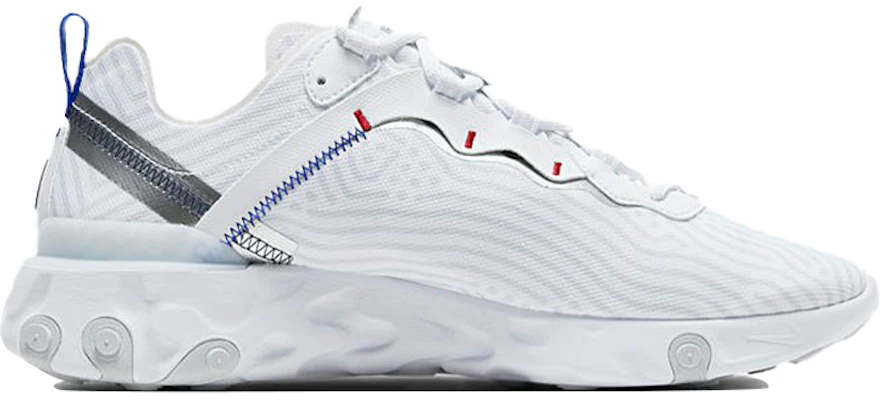 耐克React Element 55 欧洲巡游'白蓝' CW7576-100 Order 耐克React Element 55 欧洲巡游'白蓝' CW7576-100