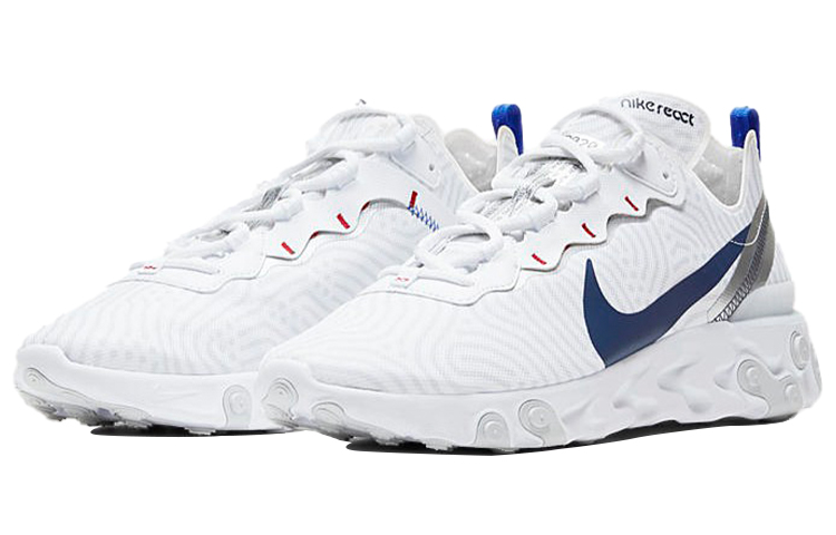Lookbook 耐克React Element 55 欧洲巡游'白蓝' CW7576-100
