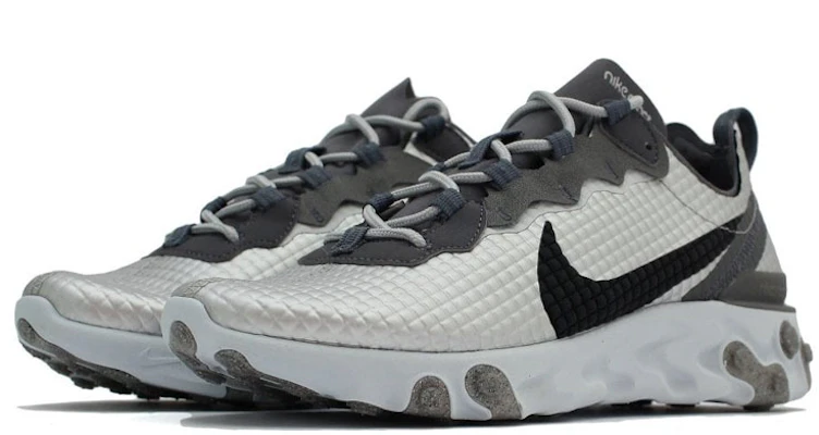Nike React Element 55 Premium 'Abu-Abu Hitam' CL3835-001 Lookbook Nike React Element 55 Premium 'Abu-Abu Hitam' CL3835-001