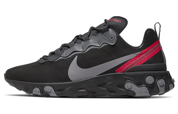 Buy Nike React Element 55 SE 黑銀紅尾