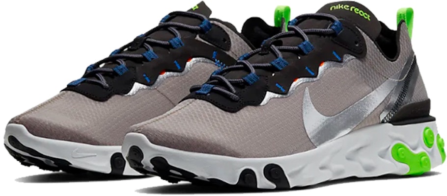 Nike React Element 55 SE 'Kelabu Volt' CI3831-200 Lookbook Nike React Element 55 SE 'Kelabu Volt' CI3831-200