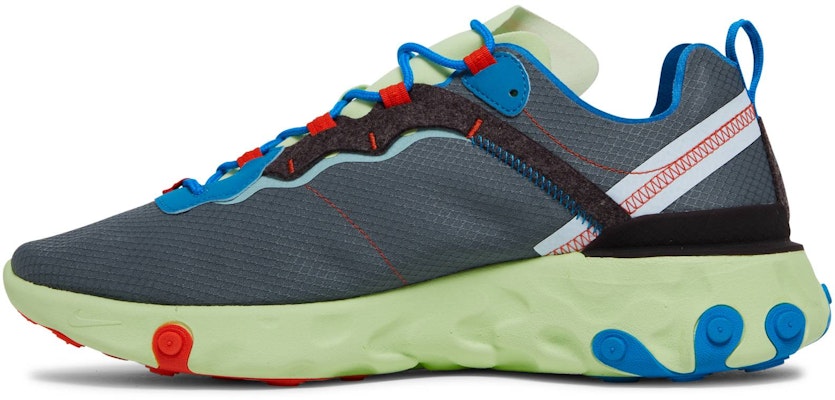 Nike React Element 55 簡約舒適 耐磨透氣 跑鞋 男女款 灰色 Lookbook Nike React Element 55 簡約舒適 耐磨透氣 跑鞋 男女款 灰色