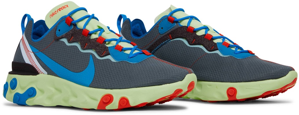 Nike React Element 55 簡約舒適 耐磨透氣 跑鞋 男女款 灰色 Cheap Nike React Element 55 簡約舒適 耐磨透氣 跑鞋 男女款 灰色