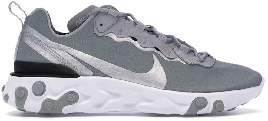 Buy Nike React Element 55 Silver BQ6166 007 Novelship