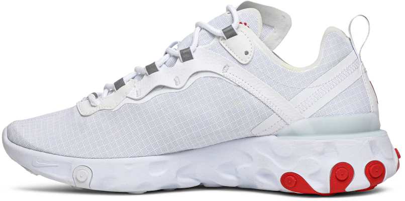 Nike React Element 55 Blanco Rojo BQ6167-102 Lookbook Nike React Element 55 Blanco Rojo BQ6167-102