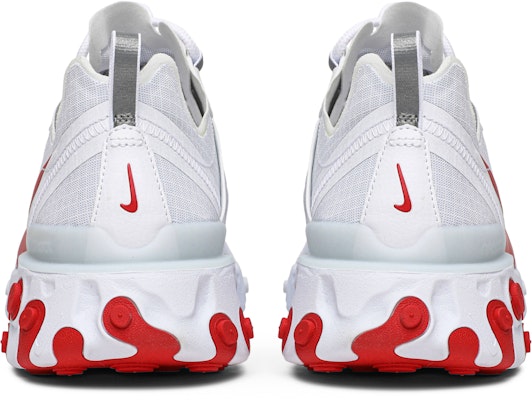 Nike React Element 55 White Red BQ6167-102 Details for Nike React Element 55 White Red BQ6167-102