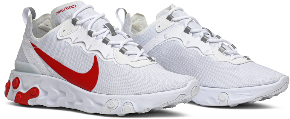 Nike React Element 55 Blanco Rojo BQ6167-102 Cheap Nike React Element 55 Blanco Rojo BQ6167-102