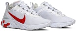 Cheap Kasut Nike React Element 55 Putih Merah BQ6167-102