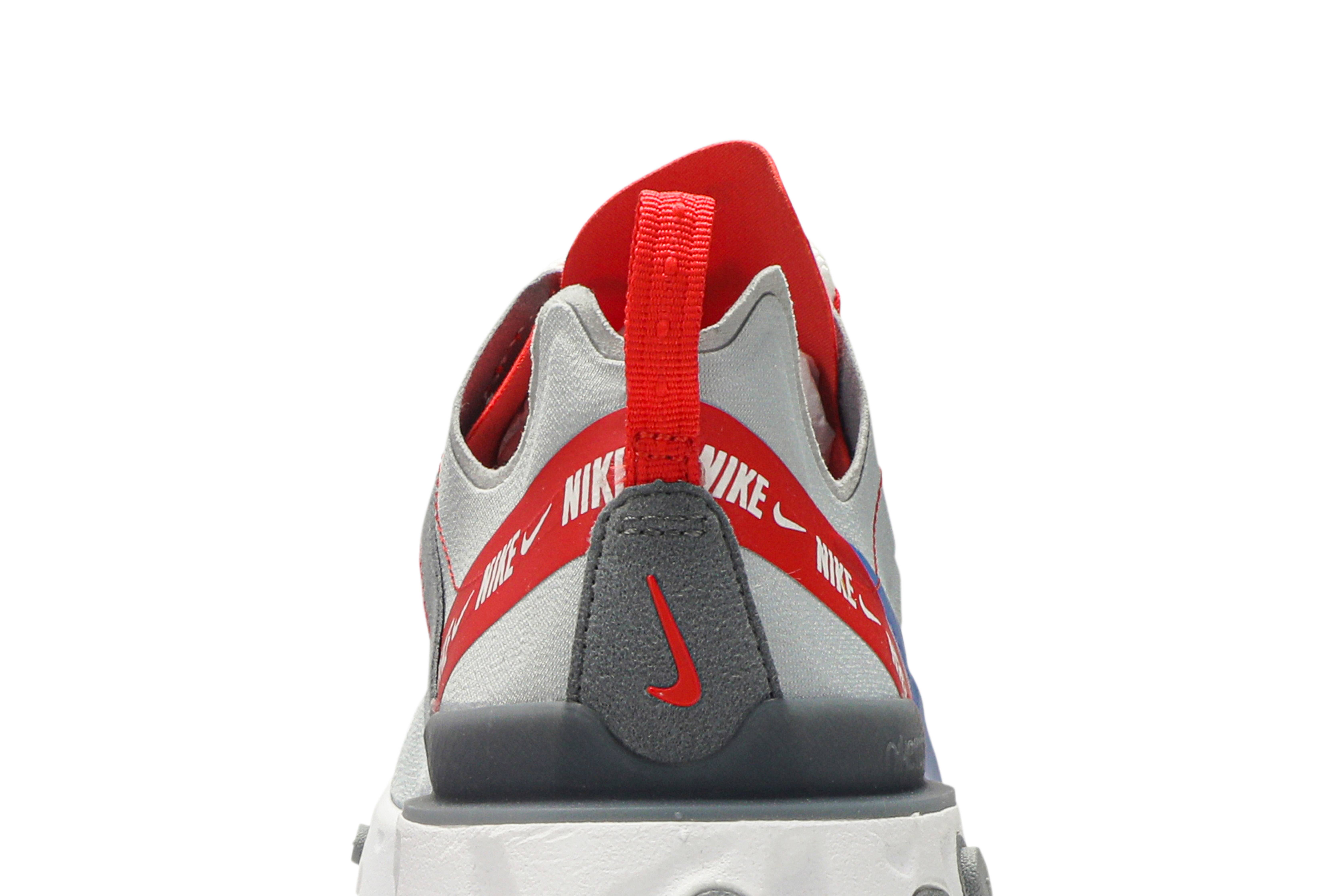 Sizing Nike React Element 55 Wolf Grey Game Royal Habanero Red CD7340-001