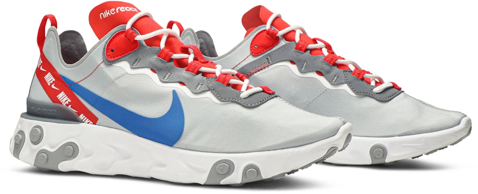 React element 55 grey 2025 royal red