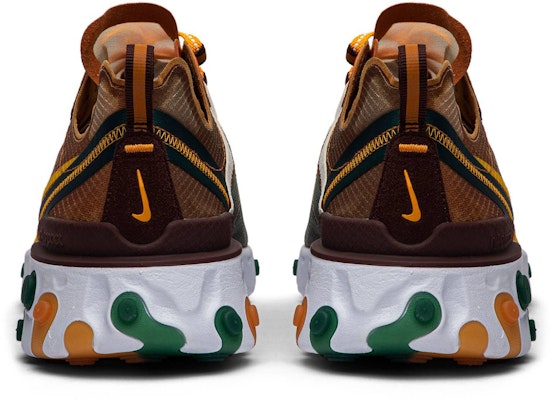 Nike react element 87 top ivory orange