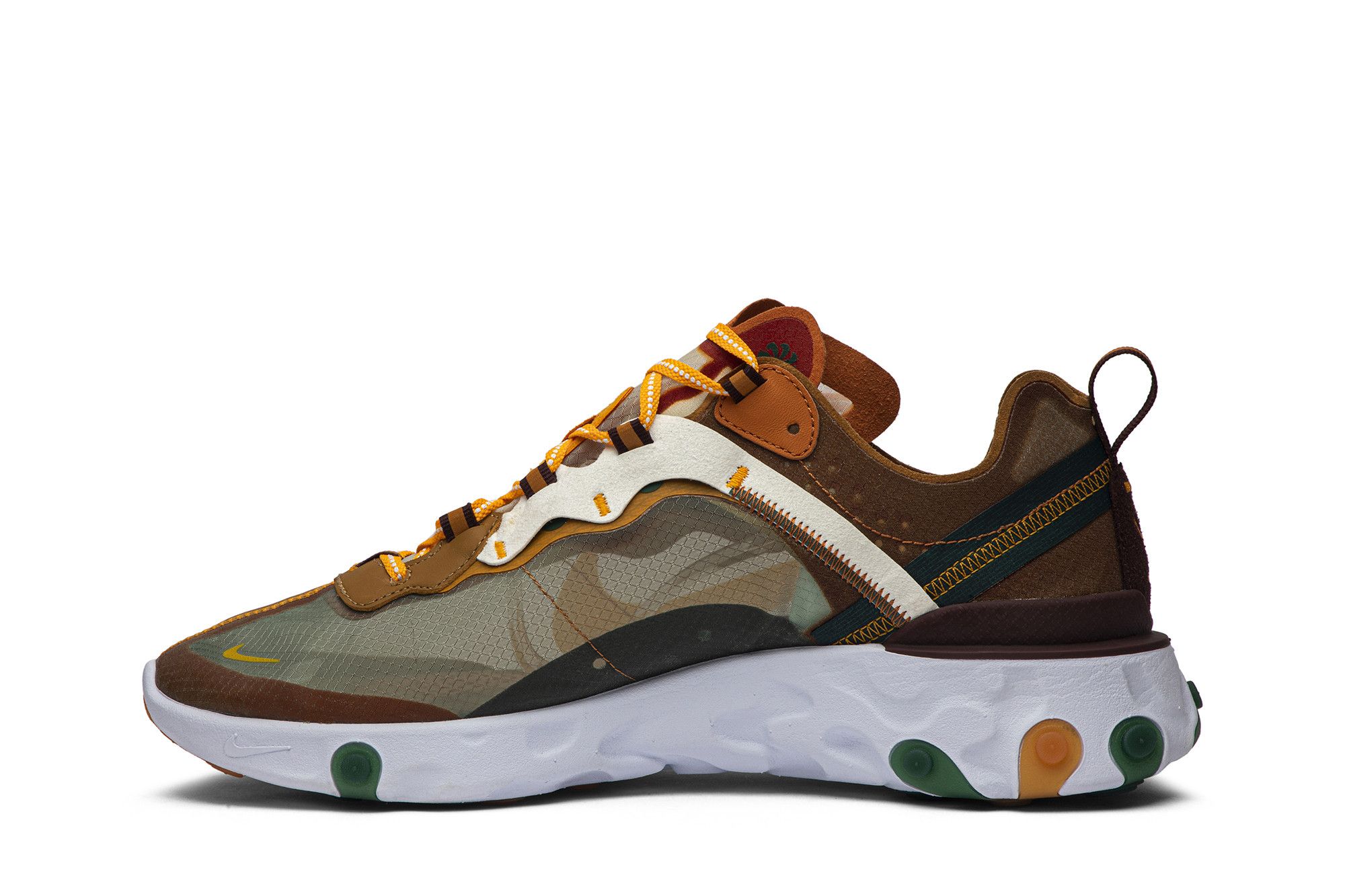 Shop Nike React Element 87 ''Avorio Arancione'' CJ6897-113