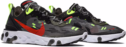 Cheap Nike React Element 87 Medium Olive Bright Crimson CJ4988-200