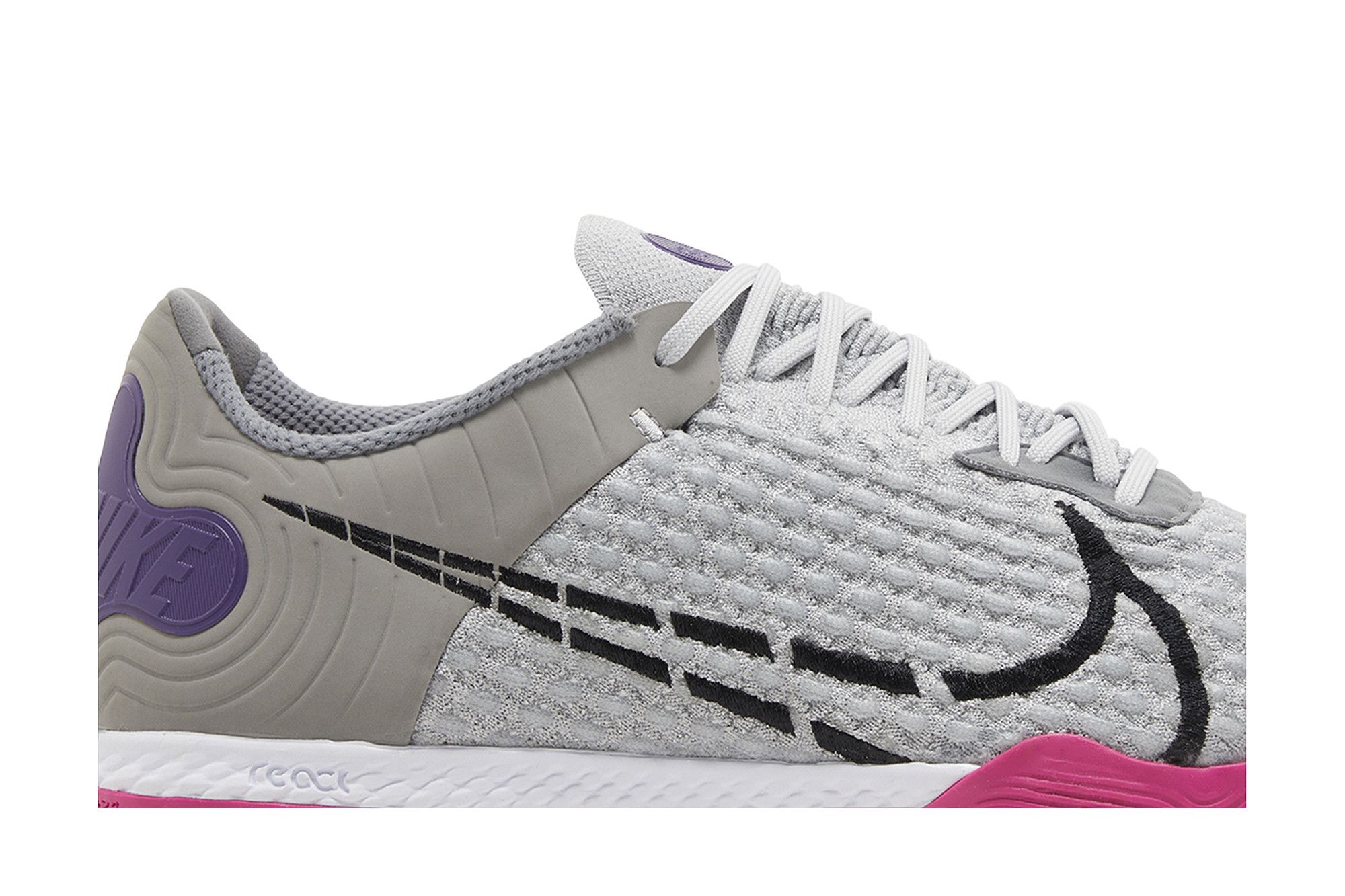 Order Nike React Gato 'Light Smoke Grey Electro Purple' Sepatu Olahraga Pria CT0550-056