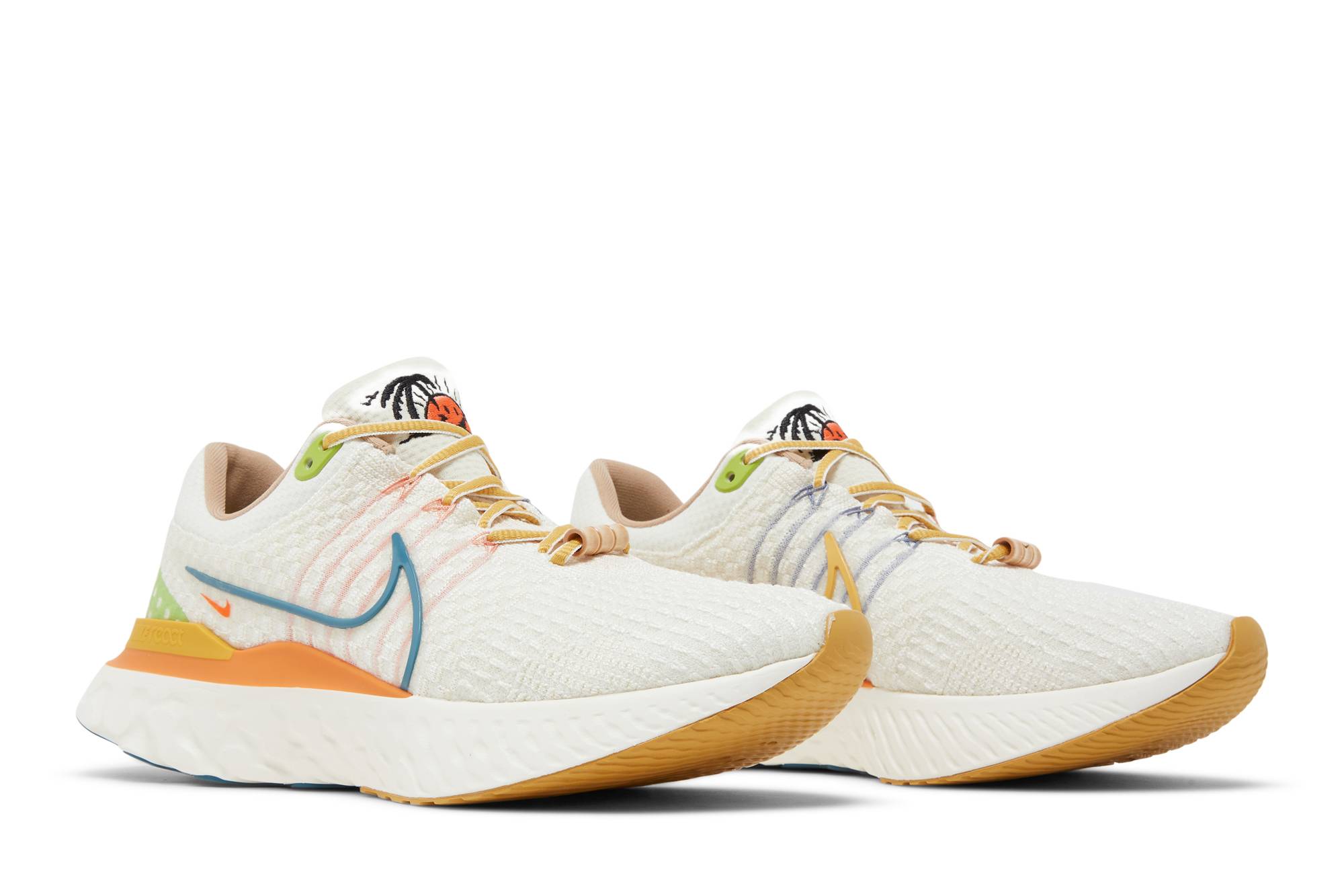 Cheap Nike React Infinity Run 3 Flyknit 'Sun Club Sail Hot Curry' Zapatillas跑 DV1744-141