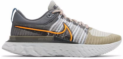 Nike React Infinity Run Flyknit 2 'Light Bone Grey Orange' DC4577-001 Nike React Infinity Run Flyknit 2 'Light Bone Grey Orange' DC4577-001