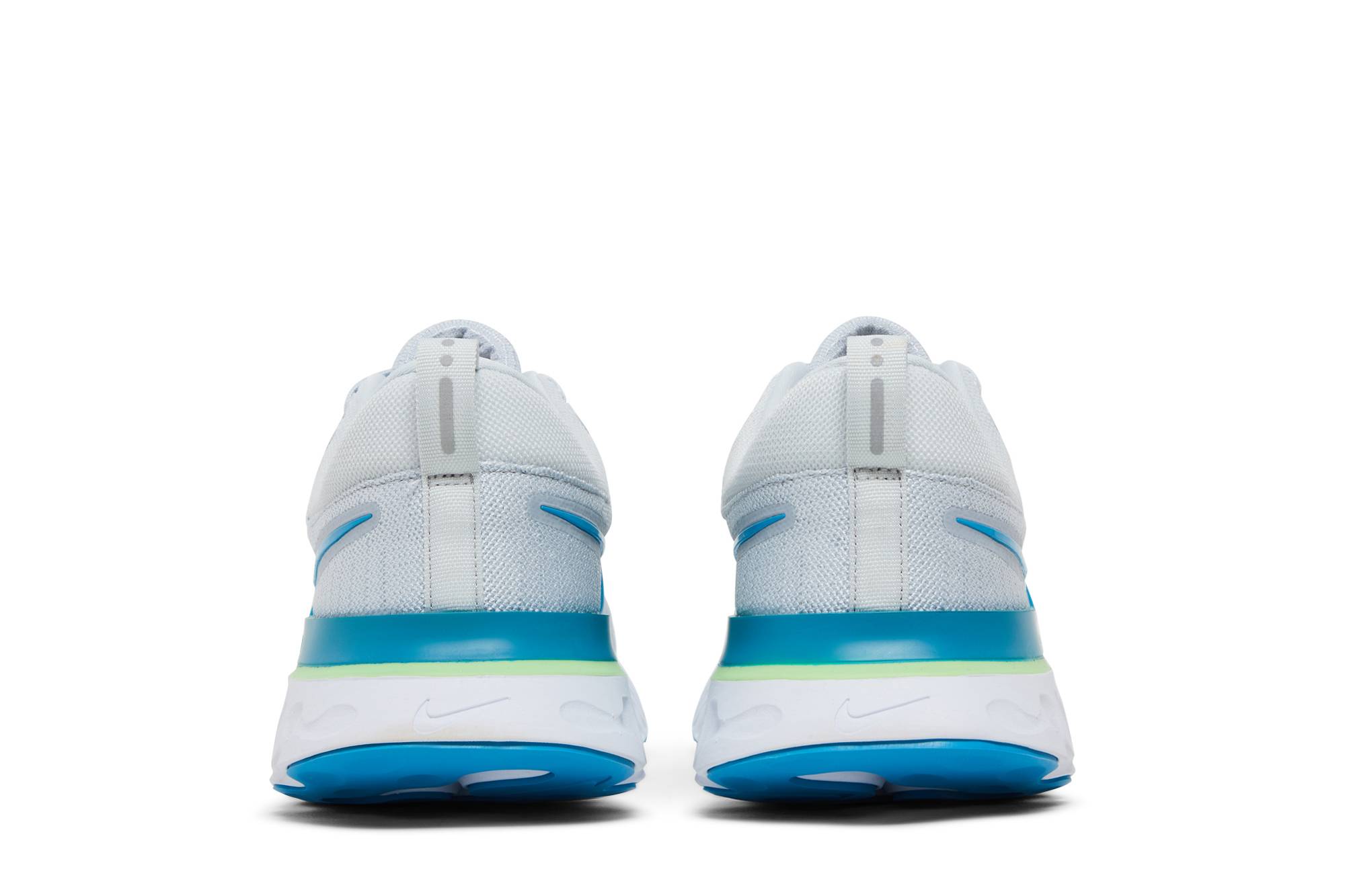 Details for Nike React Infinity Run Flyknit 2 'Platino Puro Esmeralda Azul Láser' CT2357-007