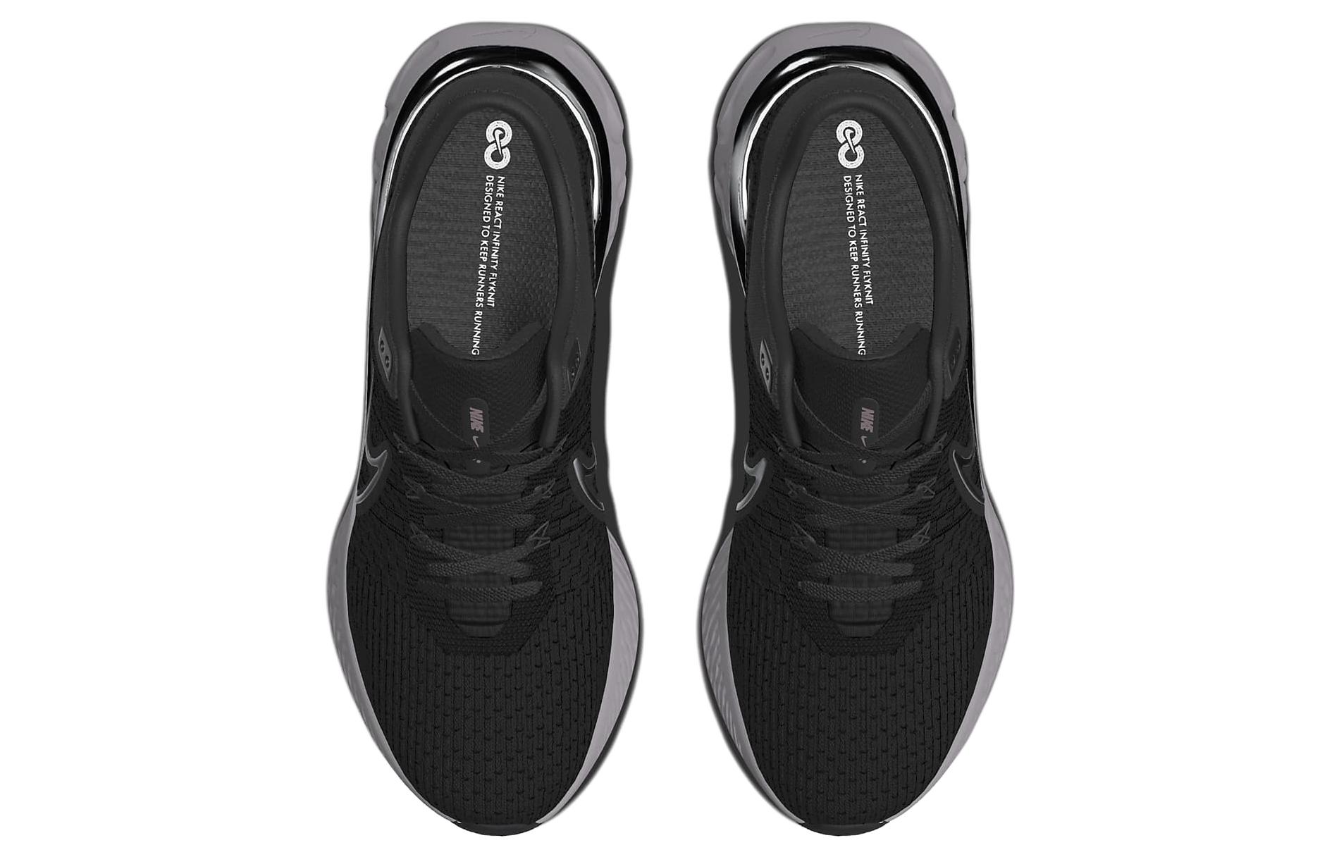 Shop 耐克React Infinity Run Flyknit 3 '黑色' FD0337-003