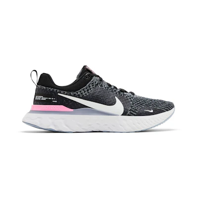 Nike React Infinity Run Flyknit 3 'Black Football Grey Pink'