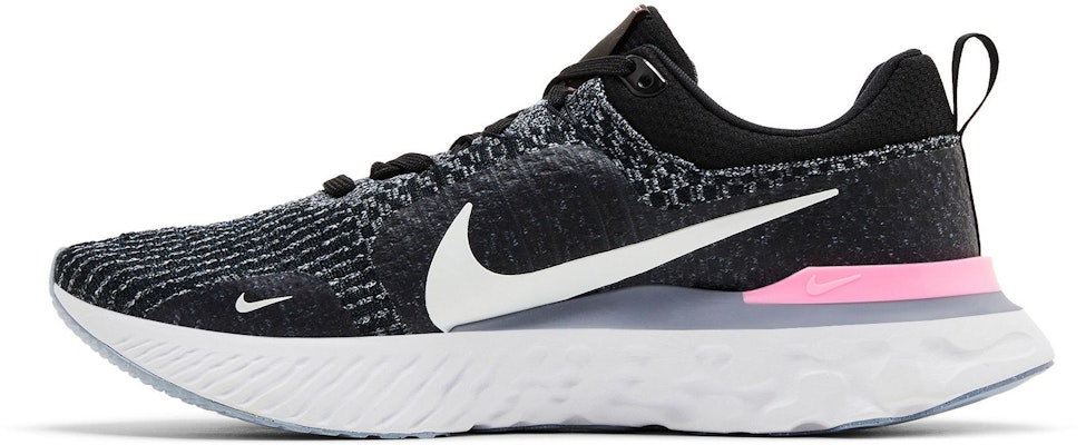 Nike React Infinity Run Flyknit 3 'Black Football Grey Pink' DZ3014-001 Lookbook Nike React Infinity Run Flyknit 3 'Black Football Grey Pink' DZ3014-001