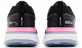 Details for Nike React Infinity Run Flyknit 3 ''Schwarz Football Grau Rosa'' DZ3014-001